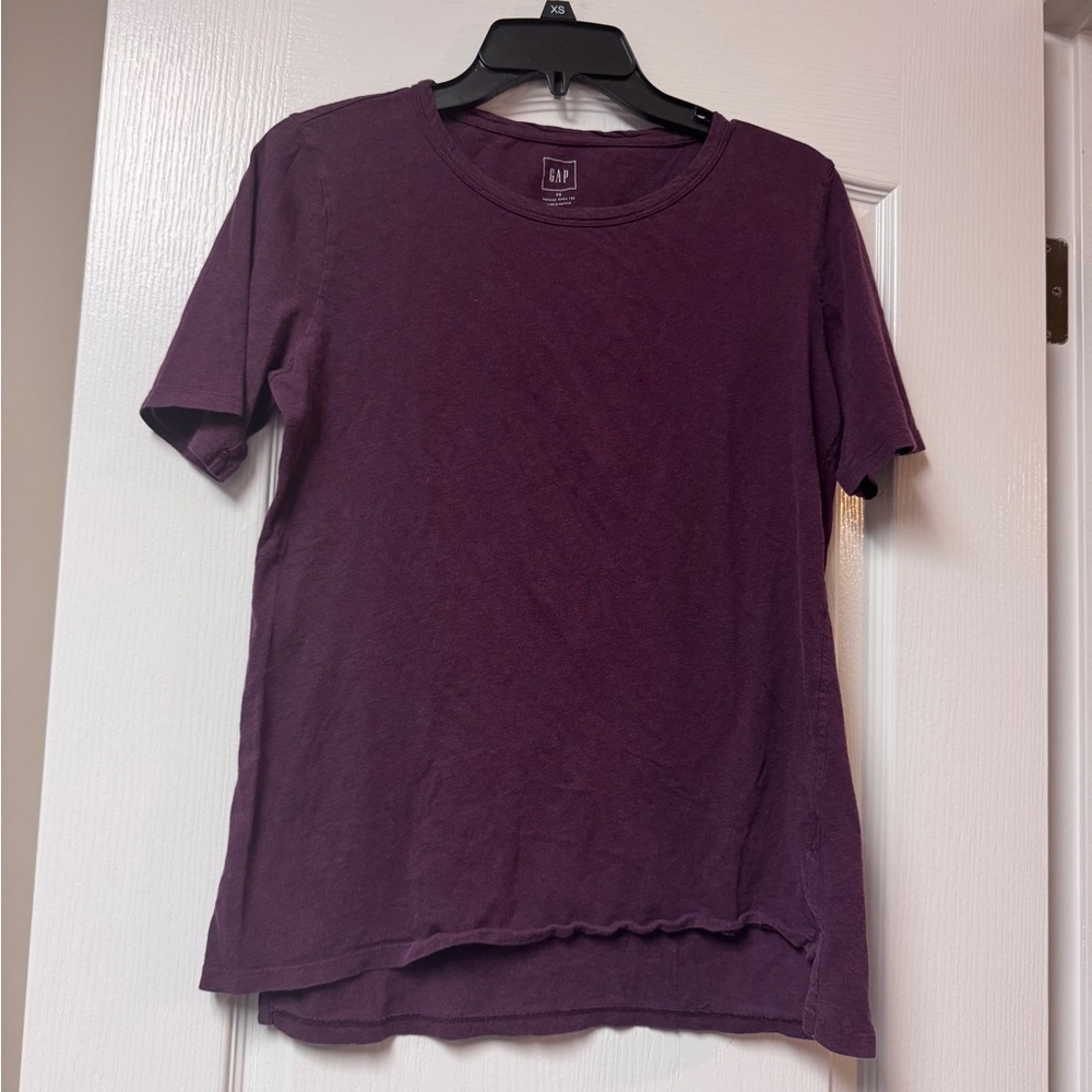 GAP Women's Deep Purple Short Sleeve Tee